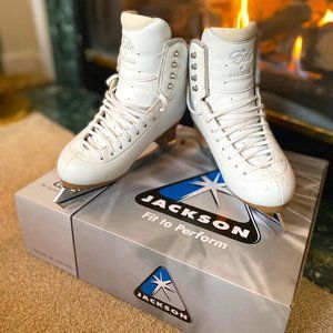 Jackson Elle Womens/Girls Figure Skates + Mirage Blades